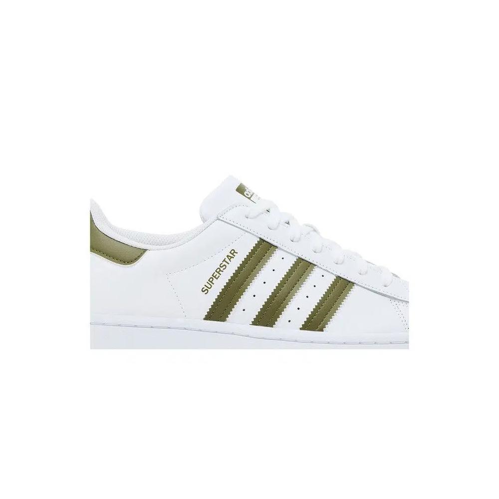 Кроссовки adidas Superstar 'White Focus Olive' 2