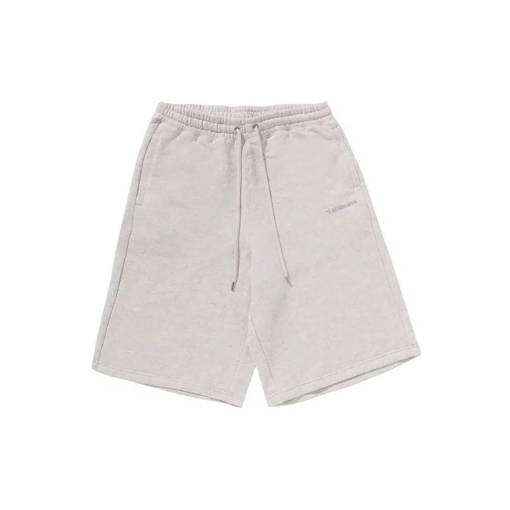 Шорты BAPE Bathing Ape Logo Knee Length Relaxed Fit Sweatshorts 'Grey' 1