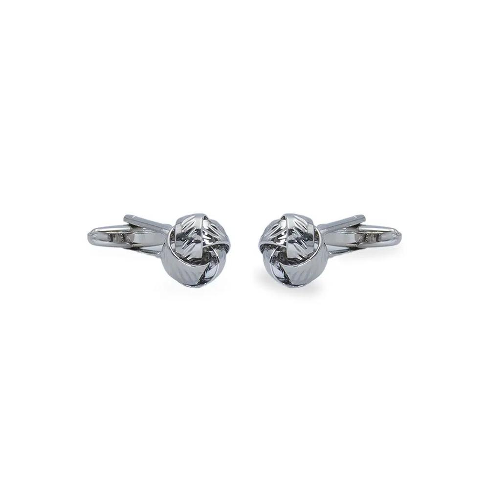 Запонки Ojeda Chrome Rib Knot 2