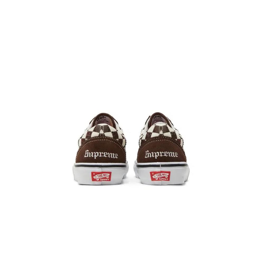 Лайфстайл Supreme x Swarovski x Vans Skate Old Skool 'Brown' 6