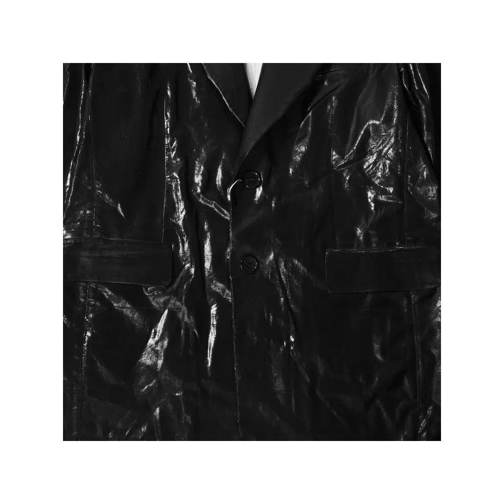 Кожаные куртки MM6 Maison Margiela Leather Look Coat 'Black' 3