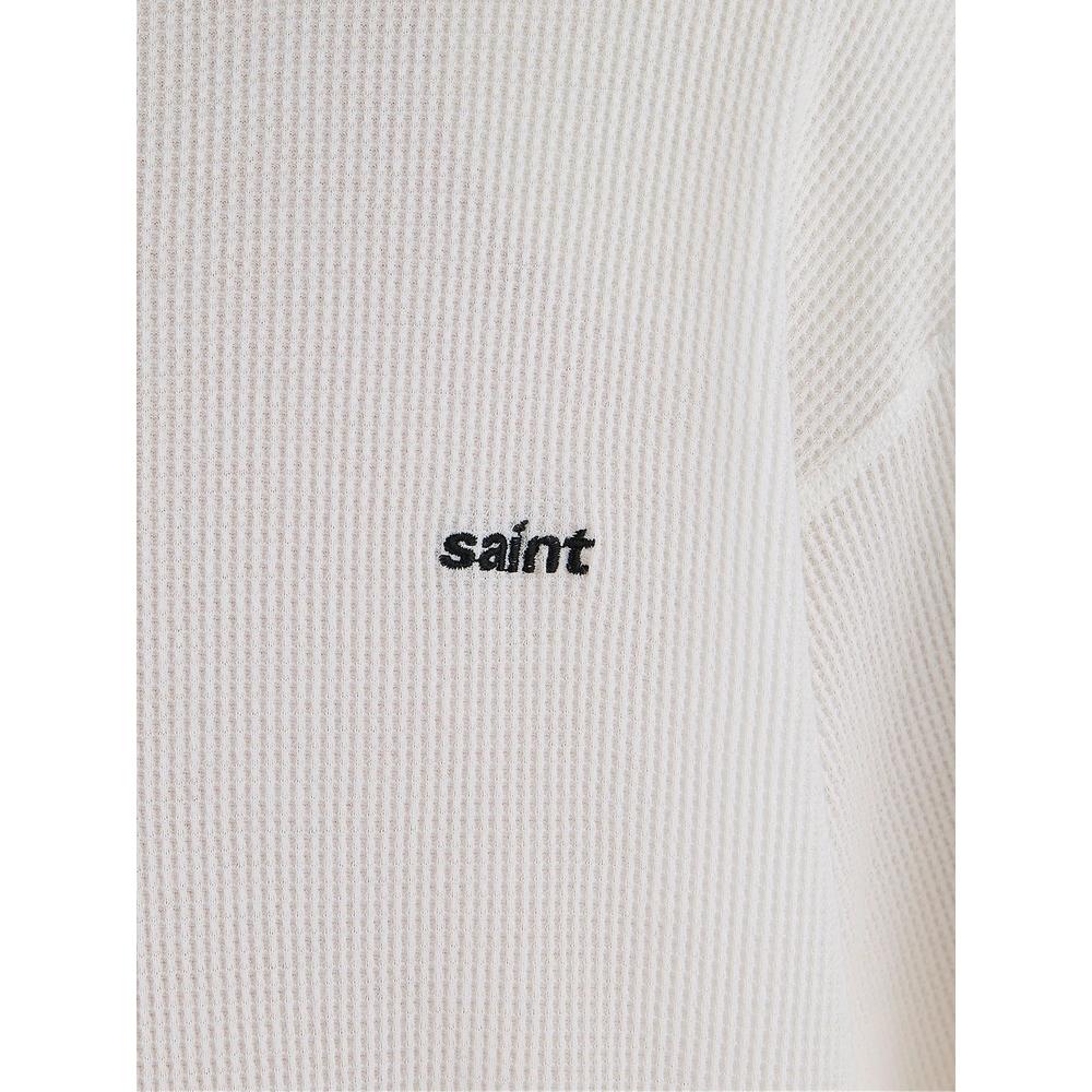 logo-embroidered waffle-knit T-shirt 2