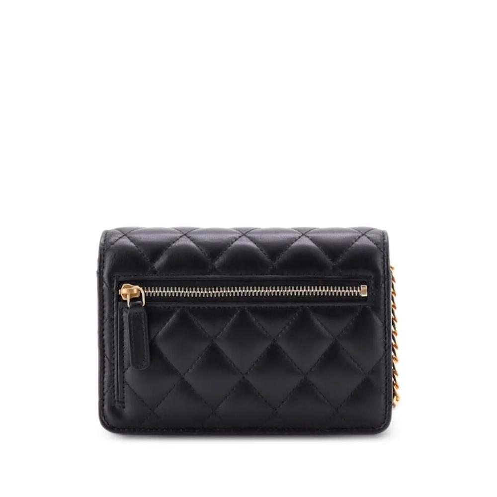 Мини-сумка через плечо Resin Pearl Chain Flap Bag Quilted Lambskin 2