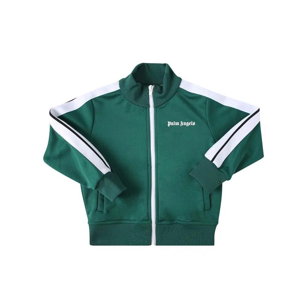 Трековые куртки Palm Angels Kids Трековая куртка 'Зеленый/Белый' 1