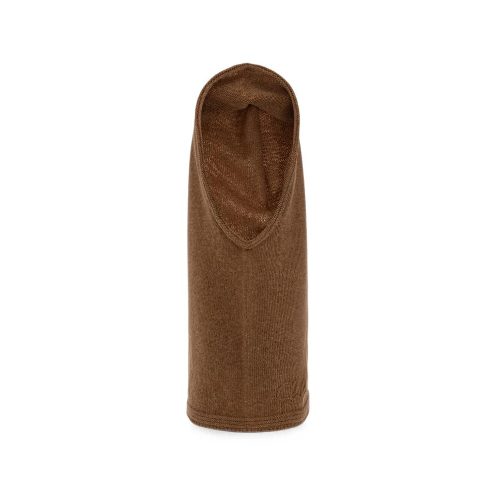 logo-embroidered wool neck warmer 1