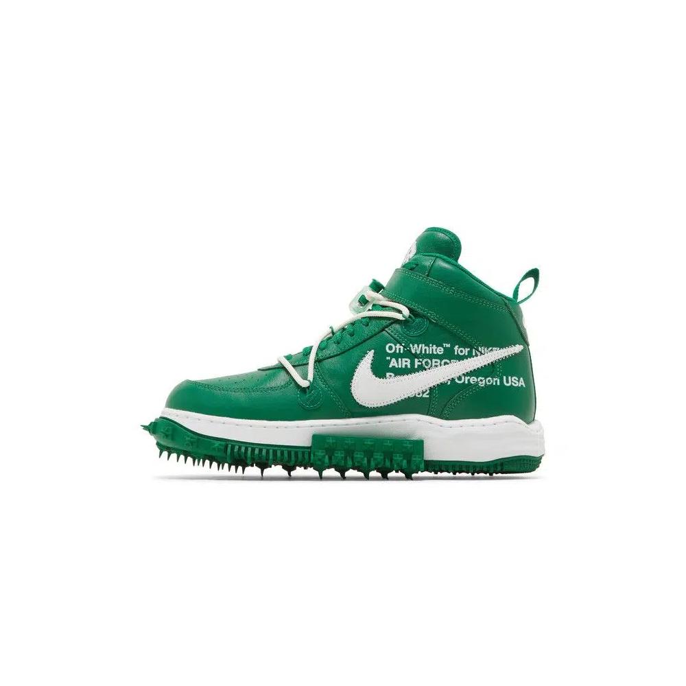 Кроссовки Off-White x Nike Air Force 1 Mid SP Leather 'Pine Green' 3