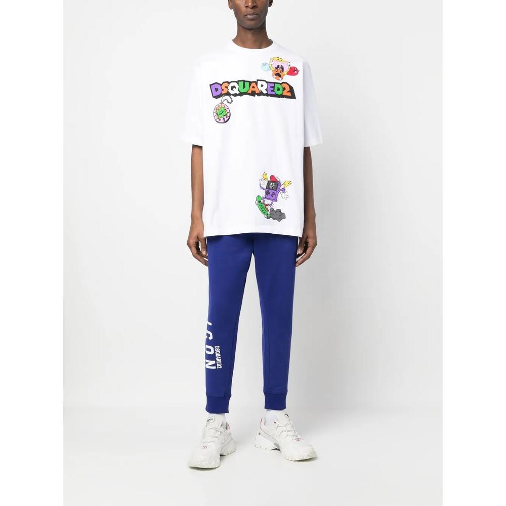 Icon-print cotton track pants 2