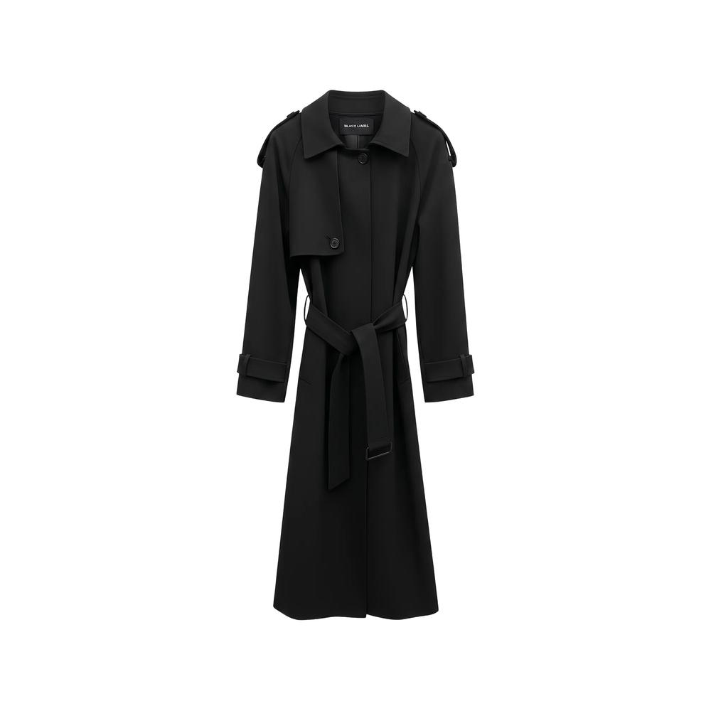 belted storm-flap trench coat 1