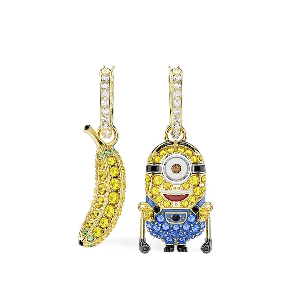 Серьги Minions с кристаллами 1