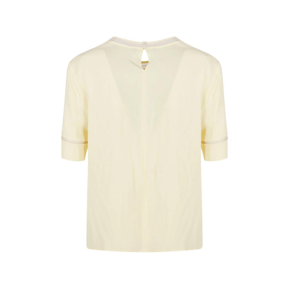 beaded-trim short-sleeve blouse 2