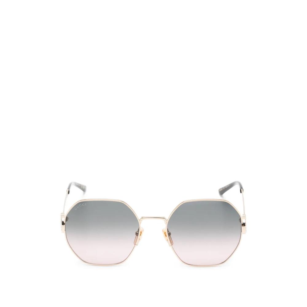 Interlocking G crystal-embellished geometric-frame sunglasses 1