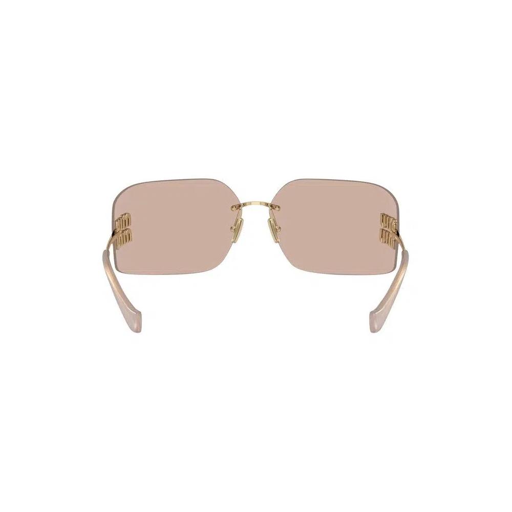 Miu Miu Irregular Sunglasses 'Бледное золото' 2