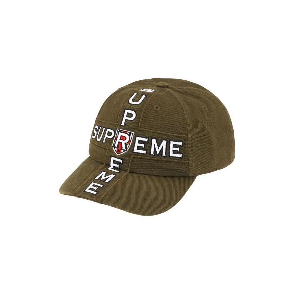 Кепки Supreme Cross 6-Panel 'Olive' 1