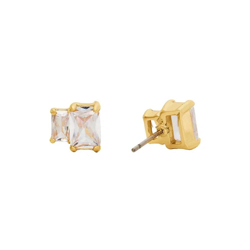 Гвоздики Glitz Studs прозрачные/золотые KN138 2