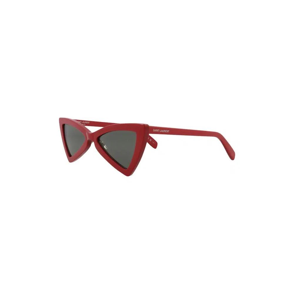 Очки Saint Laurent Cat Eye-Frame Recycled Acetate Sunglasses 'Red Grey' 2