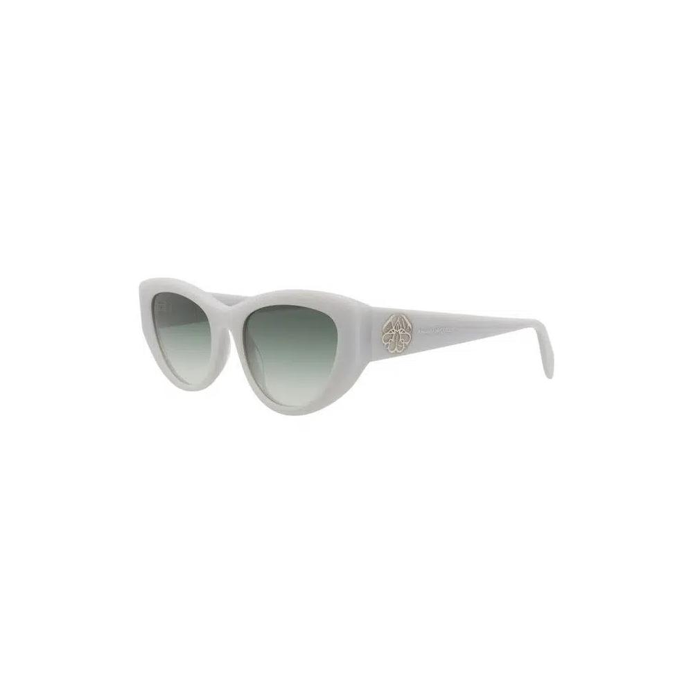 Alexander McQueen Cat Eye Sunglasses 'Серый/Зеленый' 2