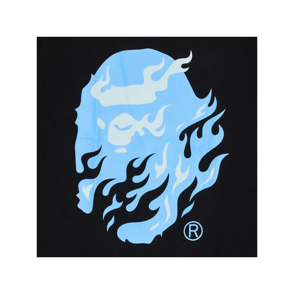 Футболки BAPE Flame Ape Head Tee 'Черный/Синий' 3