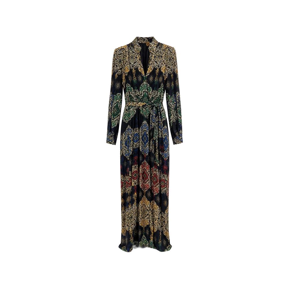 Valencia paisley-print belted maxi dress 2