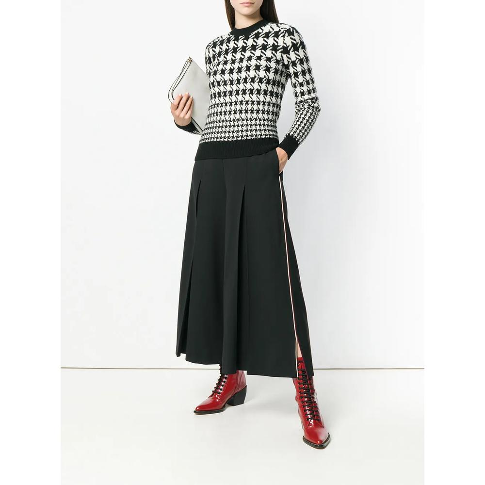 piped wide leg trousers 2