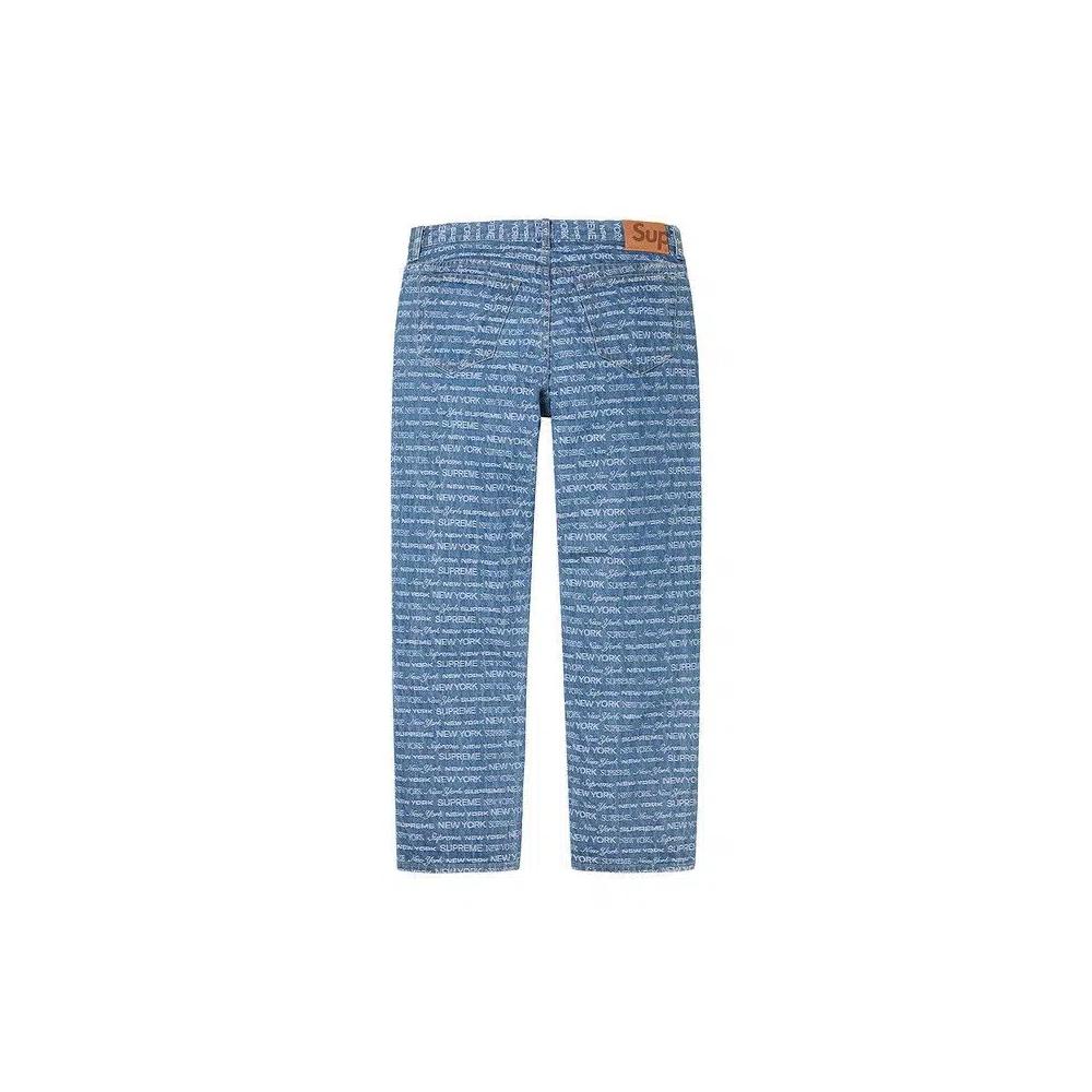 Джинсы Supreme Multi Type Jacquard Regular Jean 'Blue' 2