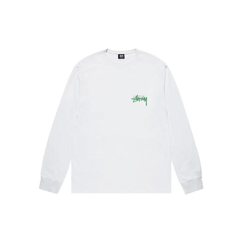 Футболка Stussy Landin Long-Sleeve Tee 'Белый' 1