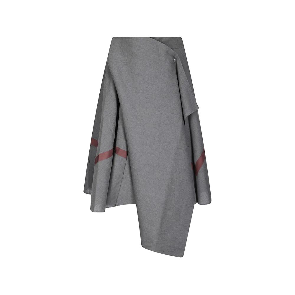 Perimetro asymmetric draped maxi skirt 1