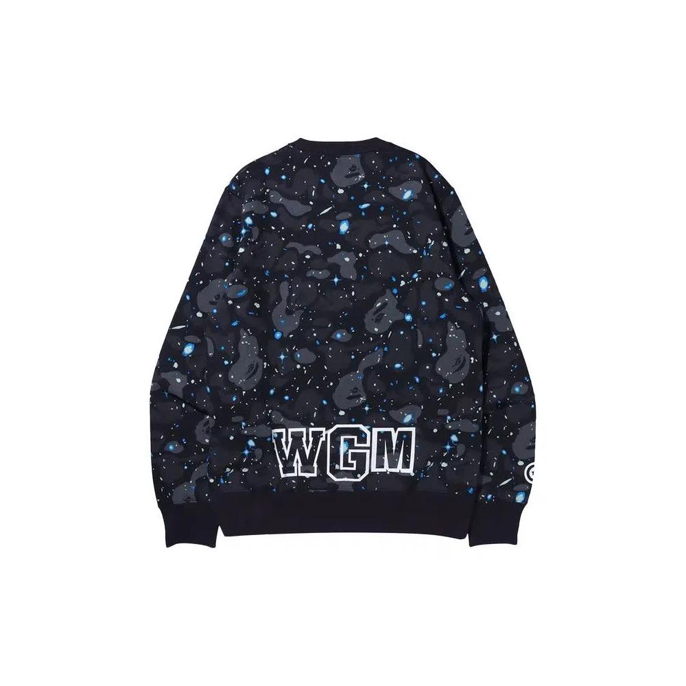 Свитшоты BAPE Space Camo Shark Crewneck 'Black' 2