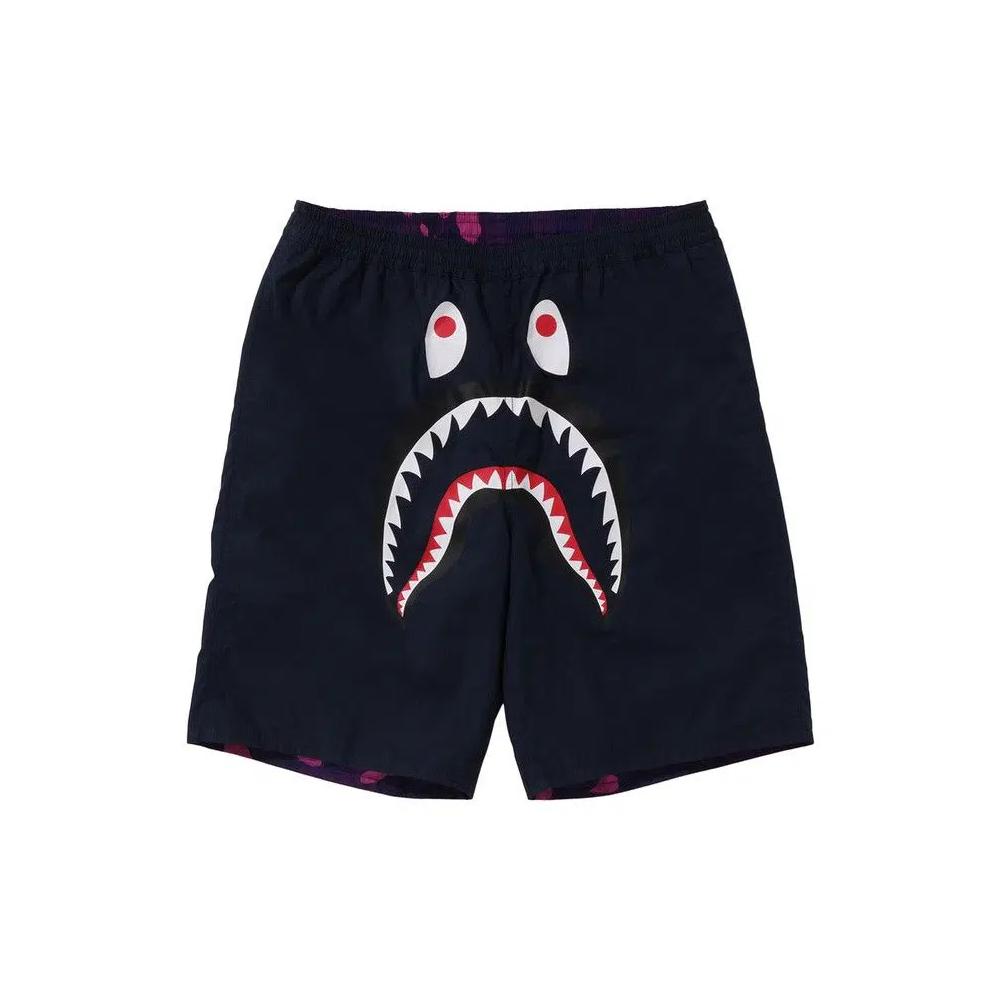 BAPE Color Camo Shark Reversible Shorts 'Фиолетовый' 2