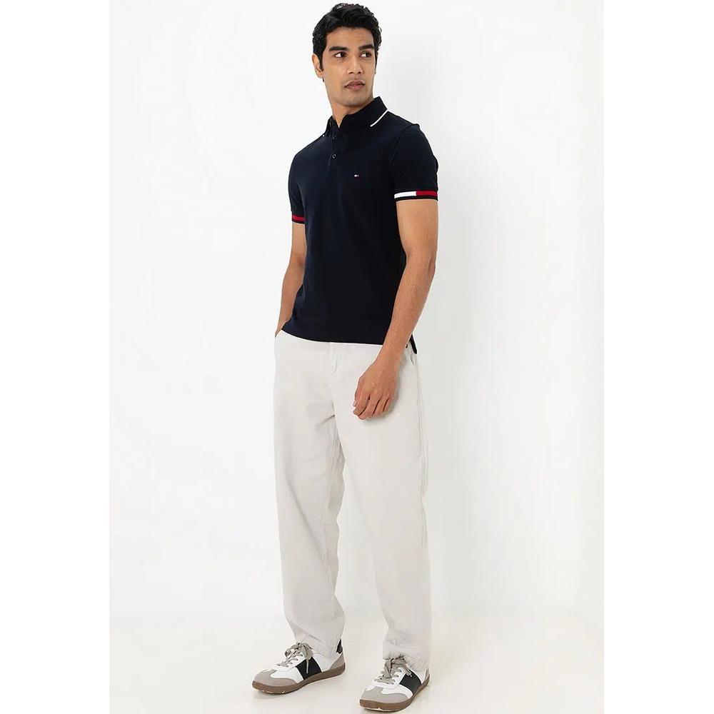 Поло Slim Fit с флагом на манжете - Tommy Mainline 4