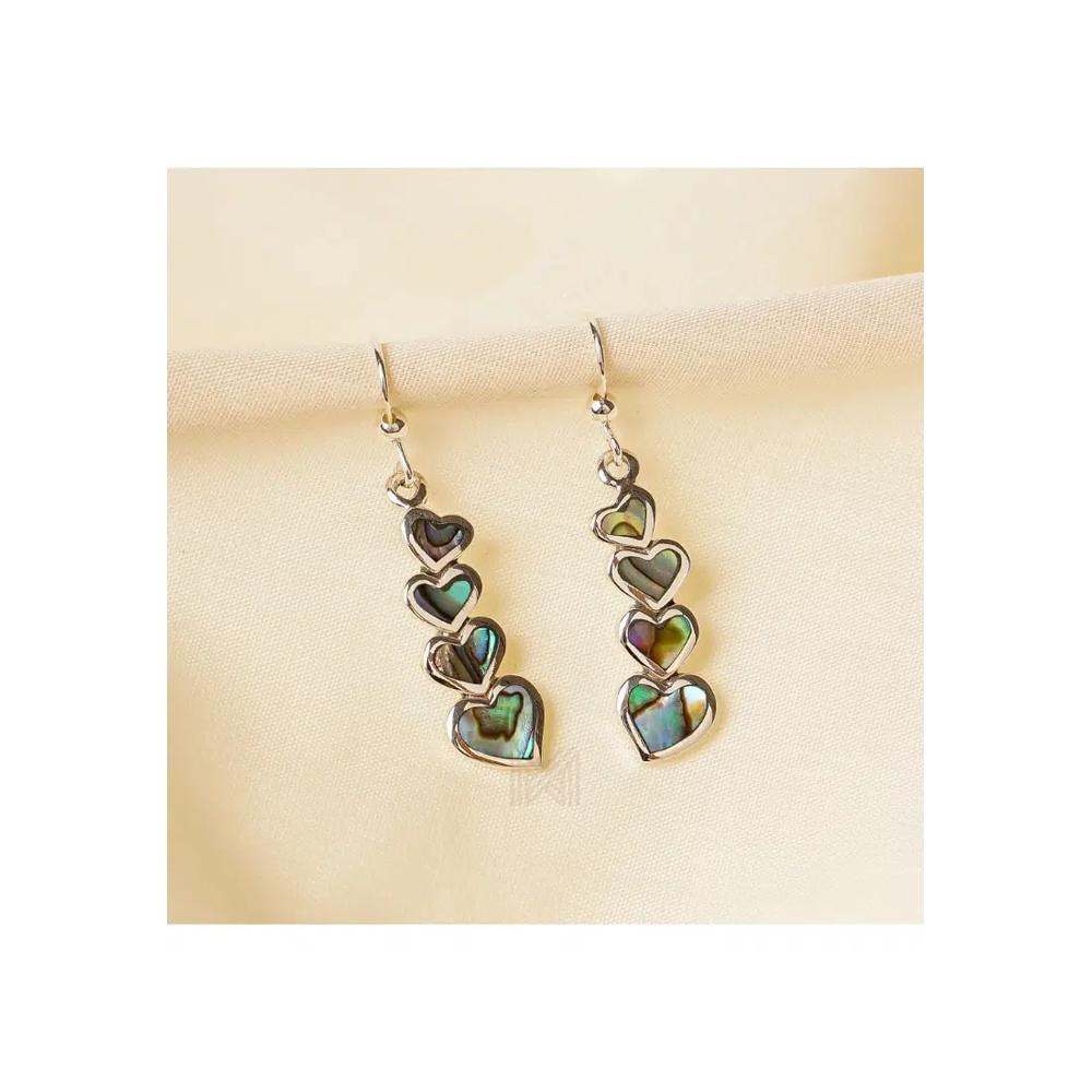 Millennia 2000 Серьги-капли из перламутра Abalone Shell с серебром 925 пробы 2