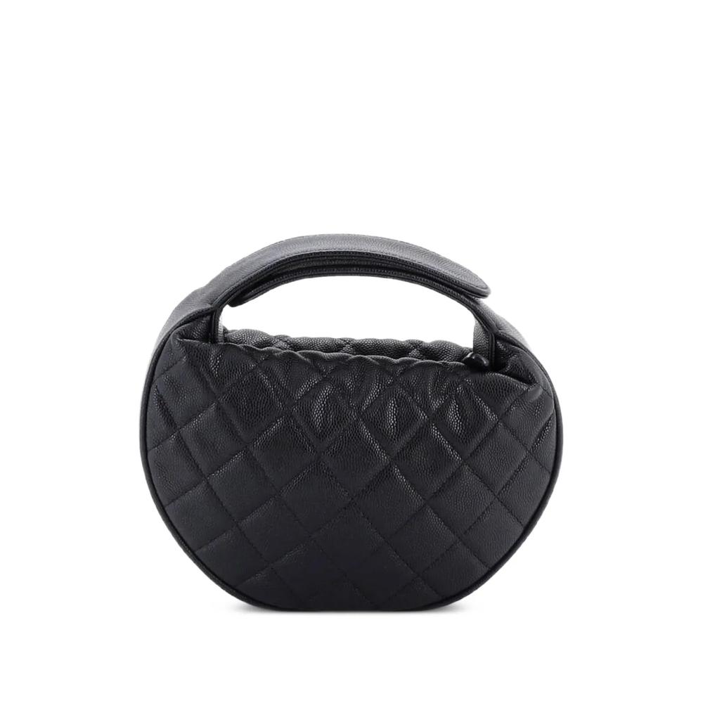 Сумка-хобо Double Chain Bow Pouch Quilted Caviar размера мини 2