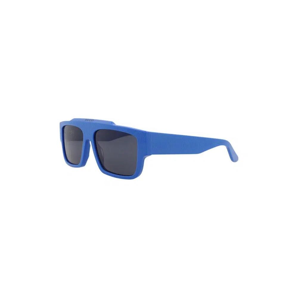 Квадратные солнцезащитные очки Gucci 'Blue' 3