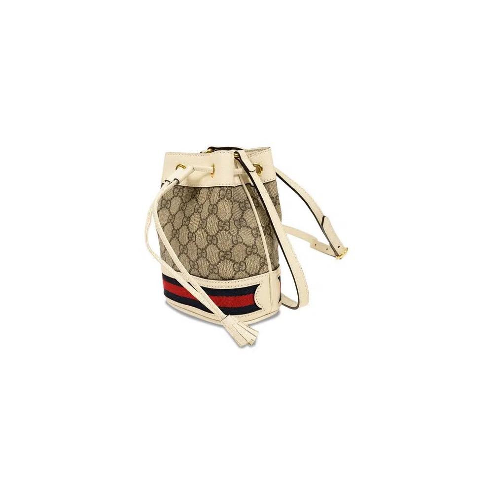 Сумки-ведра Gucci Ophidia Mini GG Bucket Bag «Бежевый» 3