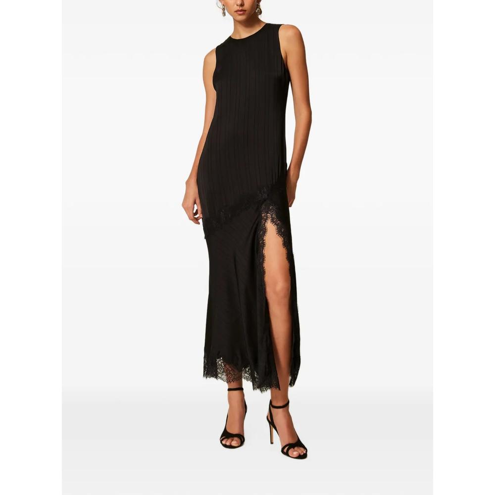 long satin and lace dress 2