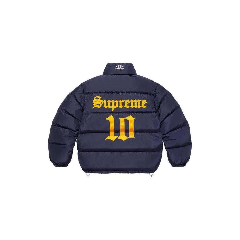 Пуховики Supreme x Umbro Down Puffer Jacket 'Navy' 2