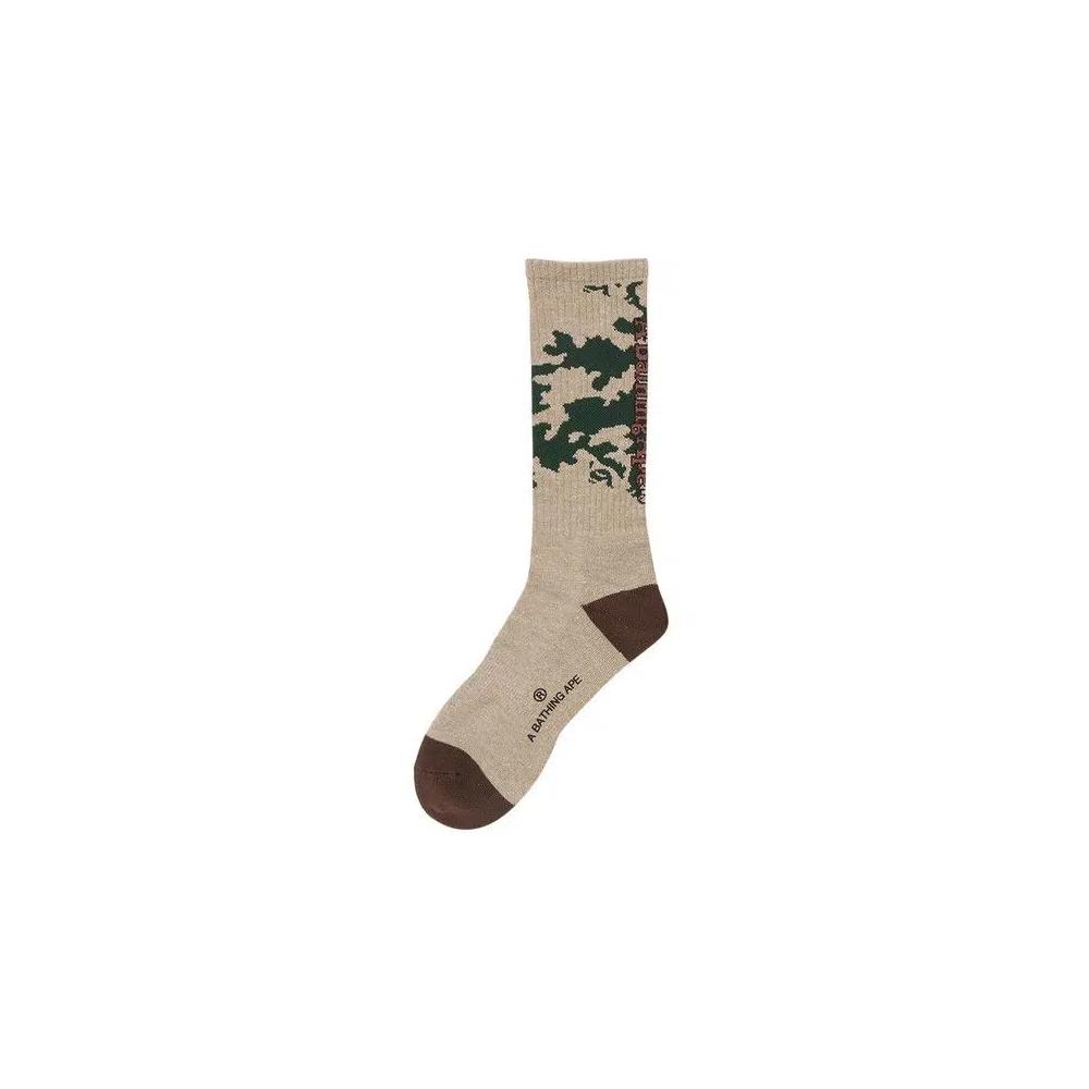 Носки и колготки BAPE Woodland Camo Socks 'Оливковый' 1