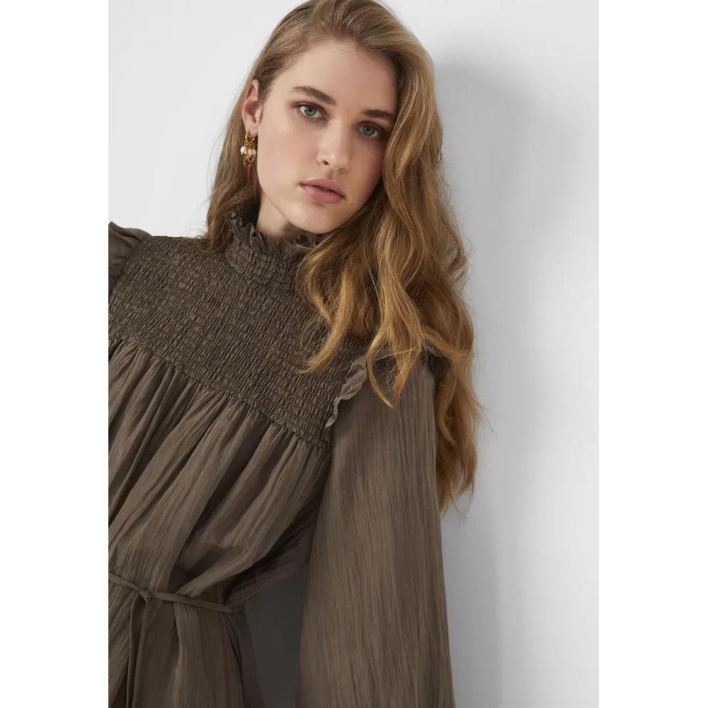 Мини-платье Boza Crinkle Smocked 3