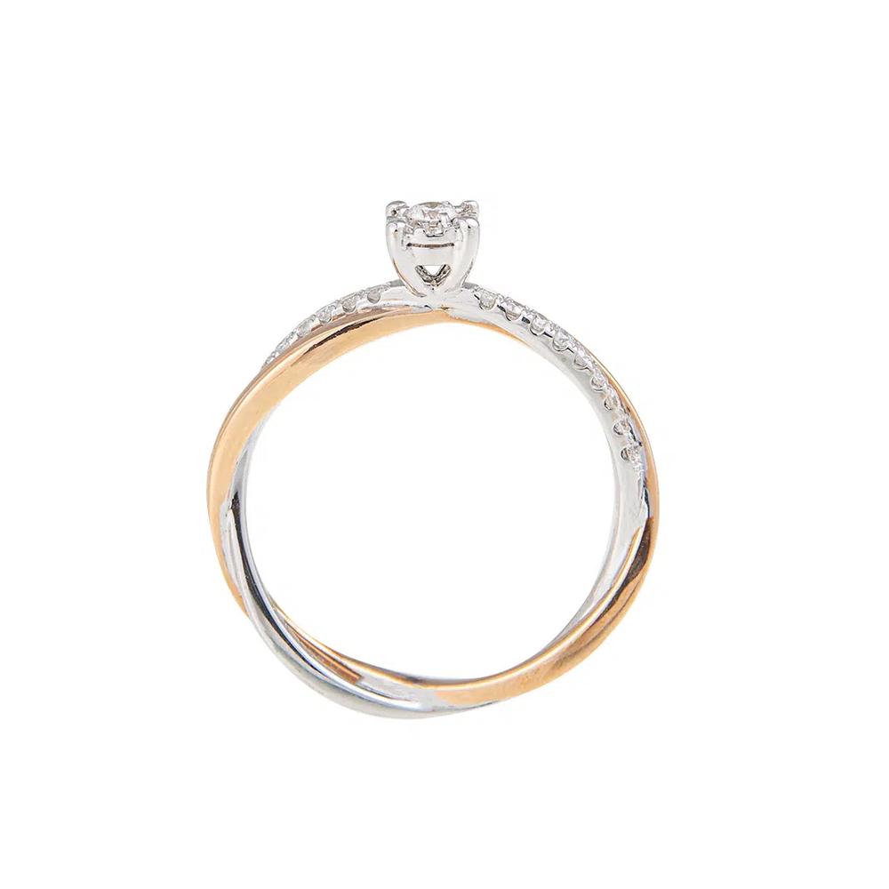 LITZ 18K Белое золото Кольцо с бриллиантом DR5998 3