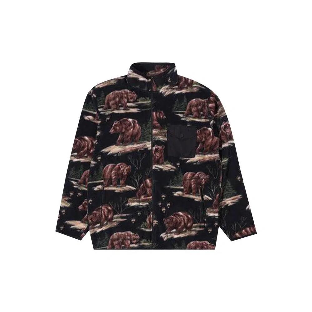 Верхняя одежда Supreme Alpine Bear Fleece Jacket 'Черный' 1