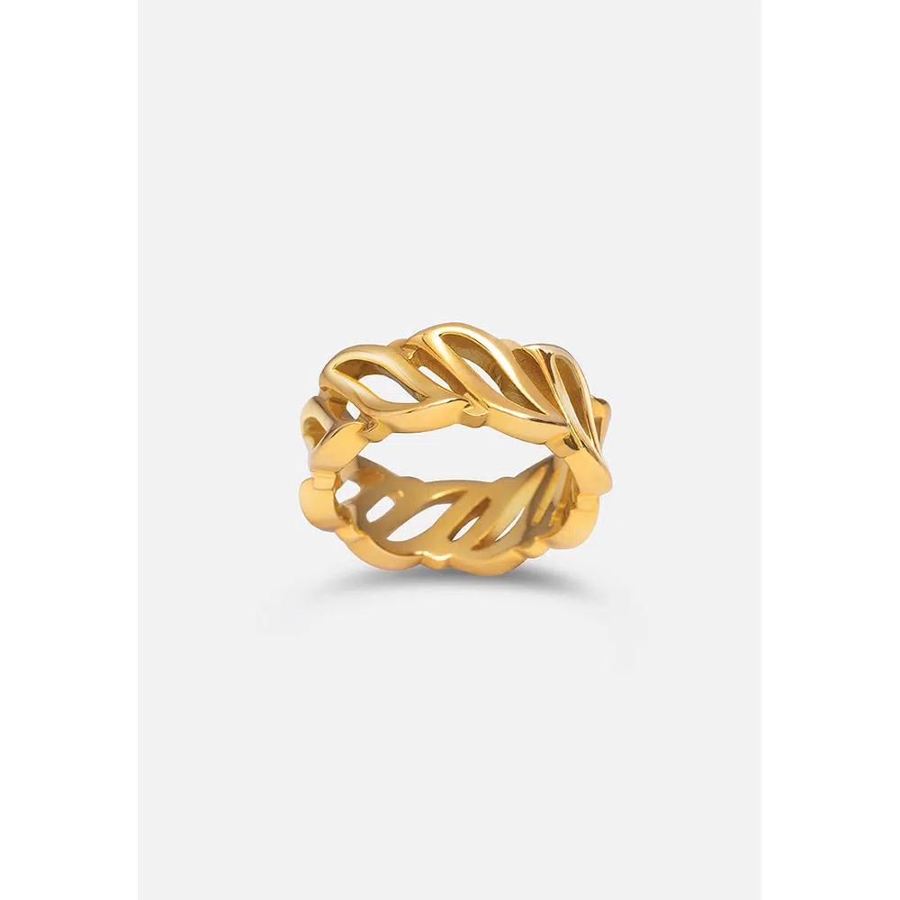 Кольцо «Русалка» с вырезом (позолота 18K) 1