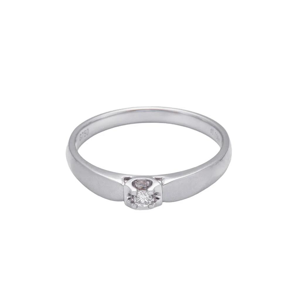 LITZ 18K Белое золото Кольцо с бриллиантом SJ-RDX17077 3