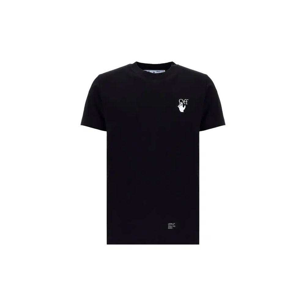 Футболки Off-White Caravaggio Arrow Short-Sleeve Slim Tee 'Black/White' 1