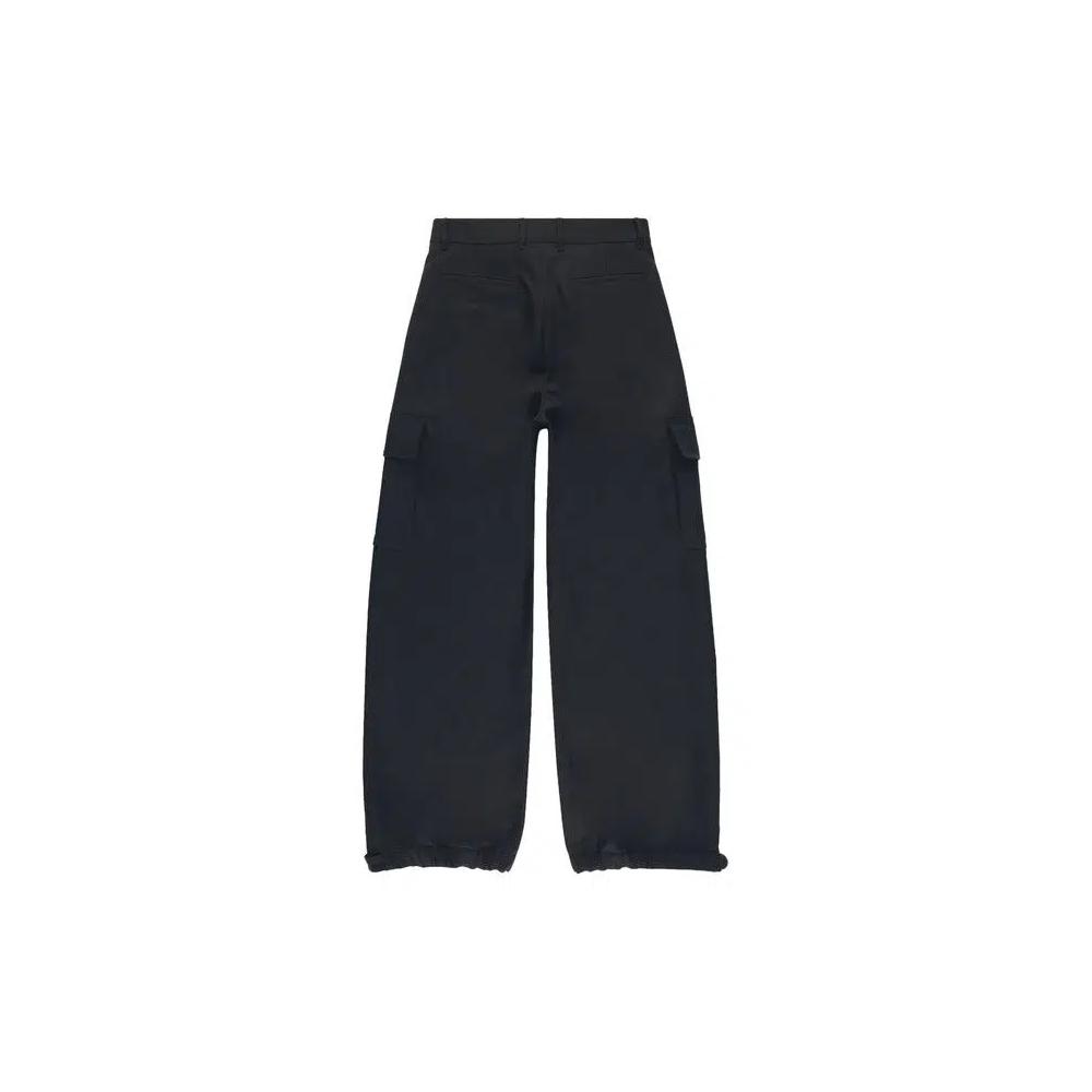 Карго-брюки Off-White с вышивкой из дрилла 'Черный/Черный' 2