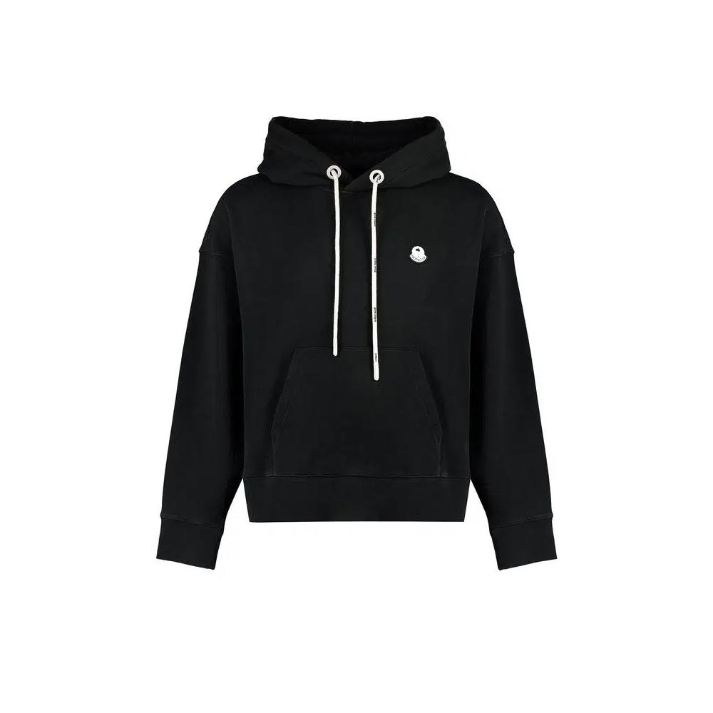 Худи Moncler x Palm Angels Logo Patch Hoodie 'Black/White' 1