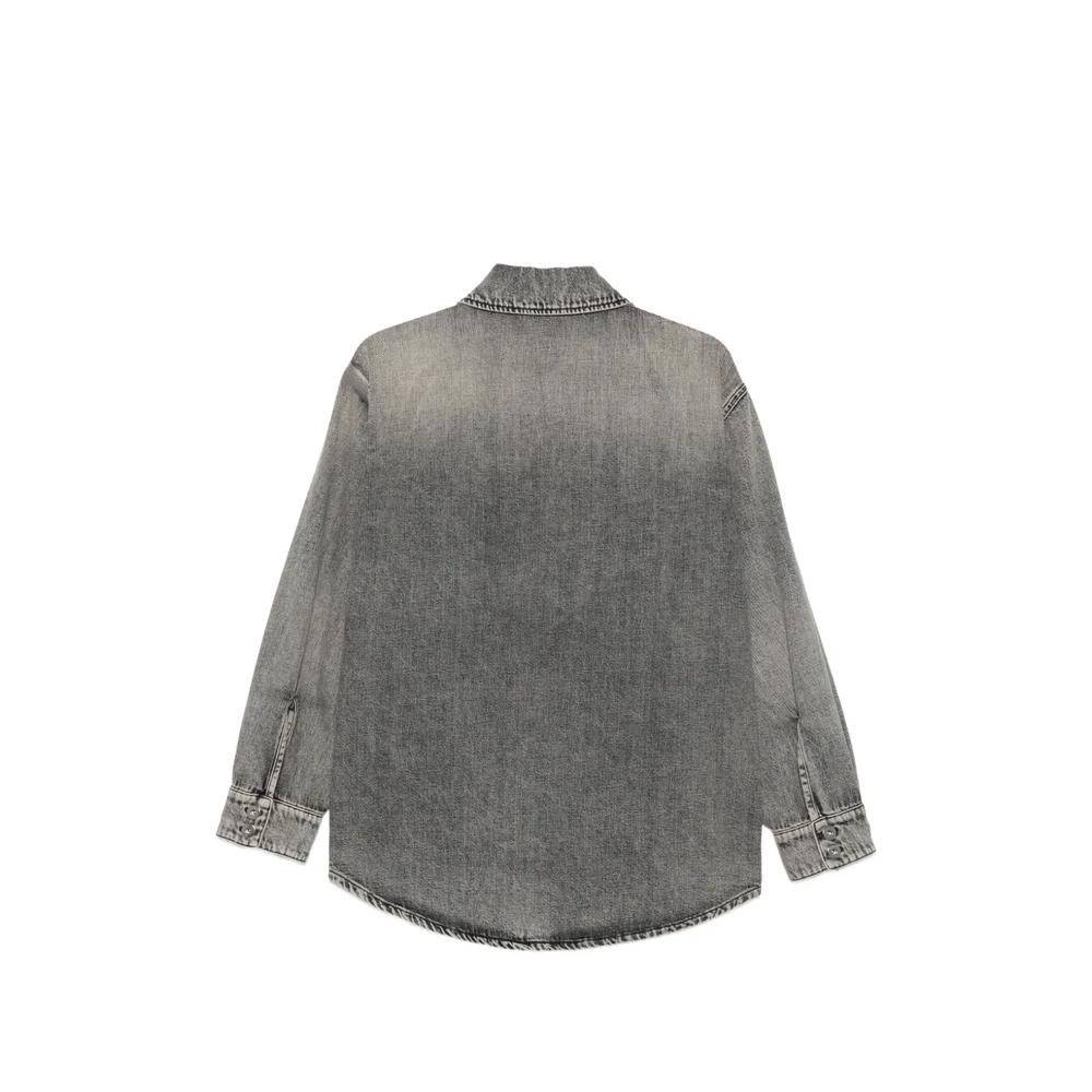 faded-effect button-up jacket 2