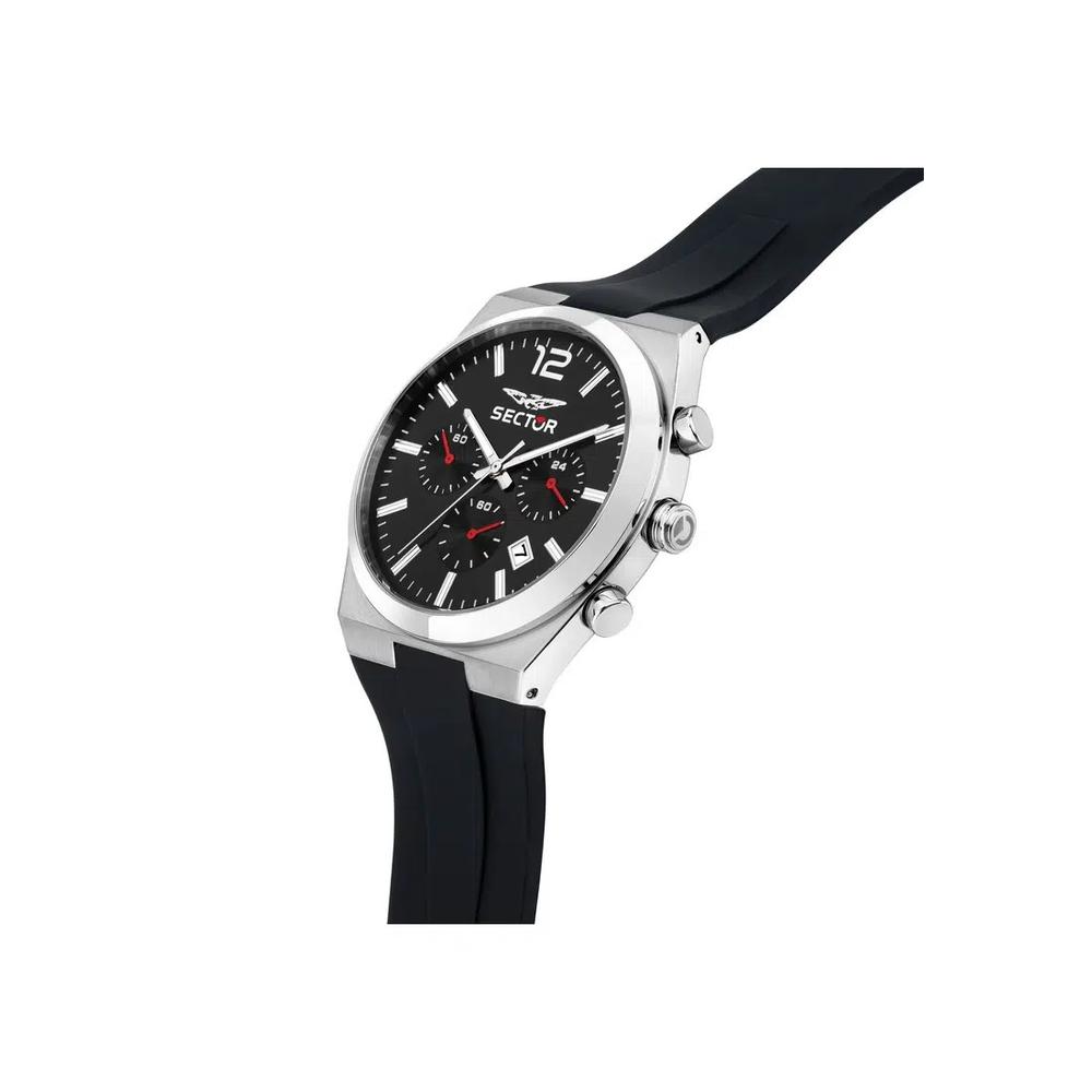 【2 года гарантии】Sector C300 Black 42mm Мужские кварцевые часы R3271301001 3