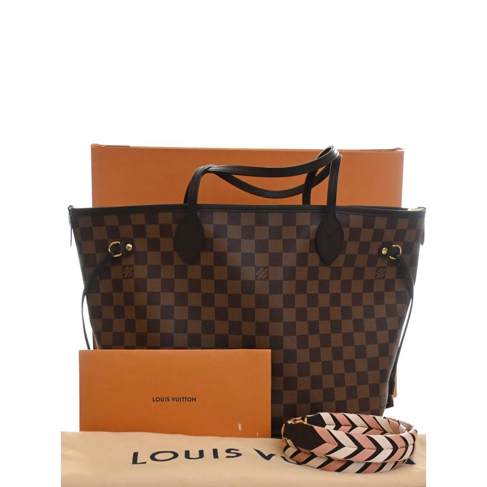 Сумка-сэтчел Damier Ebene Braided Neverfull MM (2021-2026 годы) 2