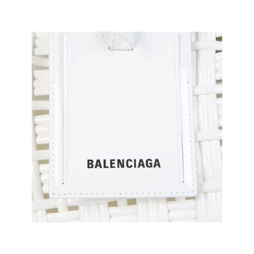 Сумки с ручками Balenciaga Bistro S Basket Top Handle Bag 'Optic White' 3