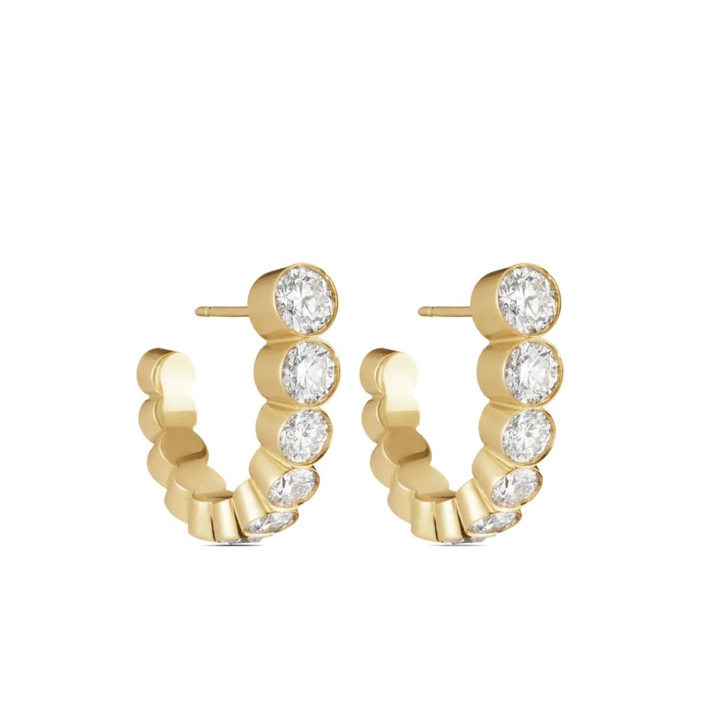 Серьги Boucle Royale из переработанного желтого золота с бриллиантами 1