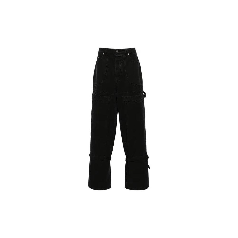 Off-White брюки-карго из канваса с деталями ремня «Черный» 1